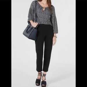 NWT Michael Kors Women’s Slim Black Pull-on Pants Trousers